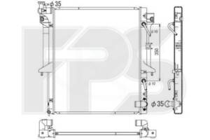 Радіатор охолодження MITSUBISHI PAJERO SPORT II 09-15