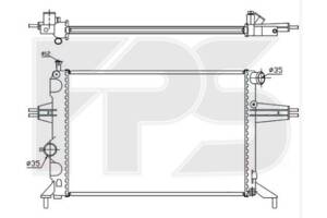 Радіатор охолодження OPEL ASTRA G 98-09