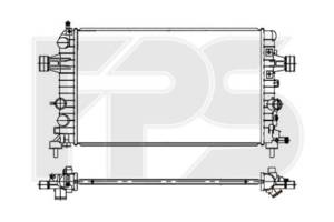 Радіатор охолодження OPEL ASTRA H 03-14