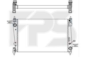 Радіатор охолодження OPEL COMBO 12-18