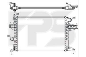 Радіатор охолодження OPEL CORSA C 04-07
