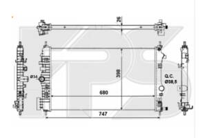 Радіатор охолодження OPEL INSIGNIA 08-13