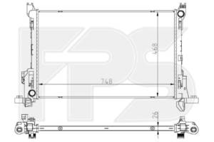 Радіатор охолодження OPEL VIVARO 14-19