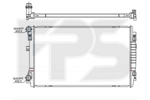 Радіатор охолодження Volkswagen T-Roc 2017-2021
