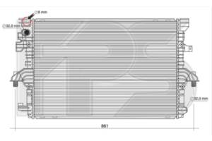 Радіатор охолодження Volkswagen T6 (Transporter) 2015-2019