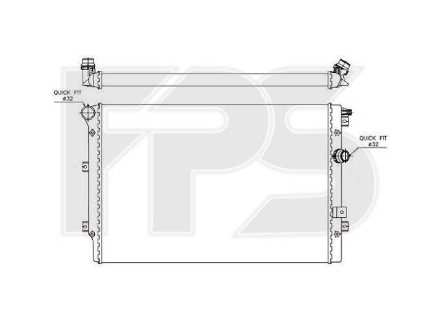 Радіатор охолодження Volkswagen Tiguan 2007-2011