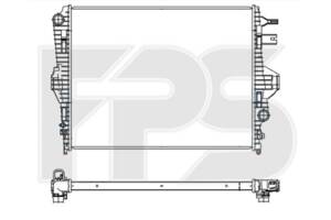 Радіатор охолодження Volkswagen Touareg 2014-2018