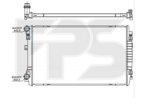 Радіатор охолодження Volkswagen Touran 2015-2022