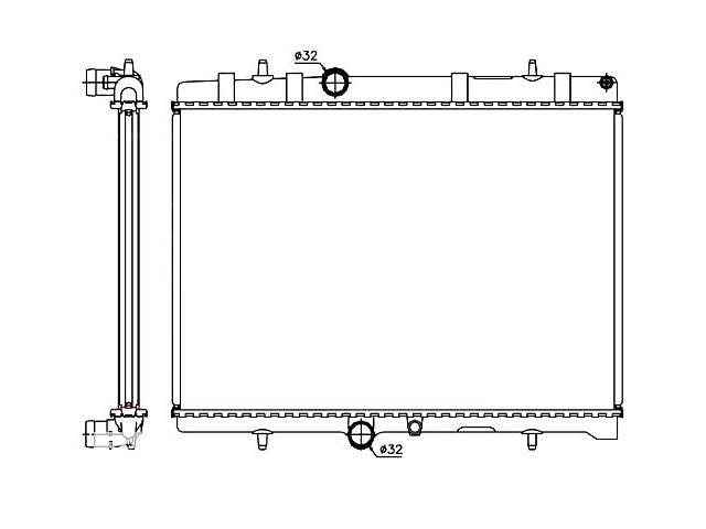 Радиатор AR089950 на PEUGEOT 207 2006-2012