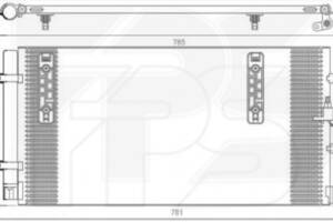 Радиатор кондиционера AUDI A4 12-16 (B8)