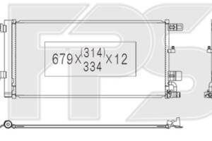 Радиатор кондиционера AUDI A4 16-20 (B9)