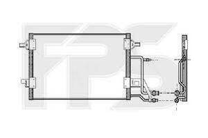 Радиатор кондиционера AUDI A6 97-00 (C5)
