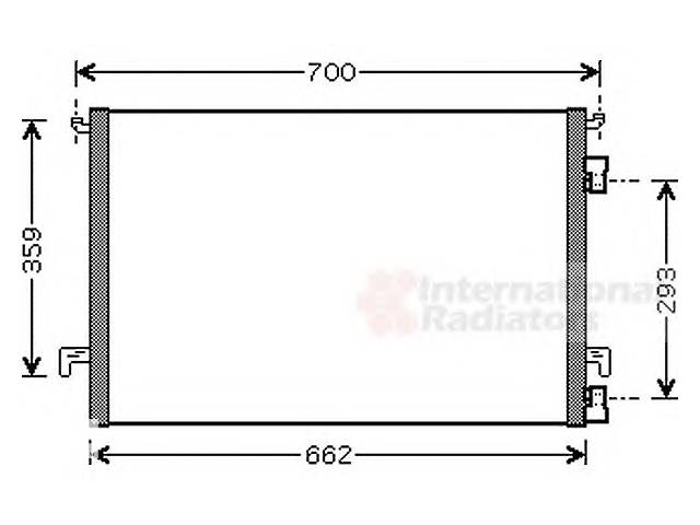 Радиатор кондиционера для моделей:FIAT (CROMA), OPEL (VECTRA,VECTRA,SIGNUM,VECTRA)