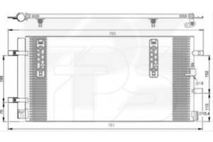 Радиатор кондиционера для Audi A6 2011-2014