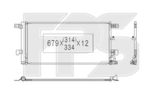 Радиатор кондиционера для Audi A7 2010-2018