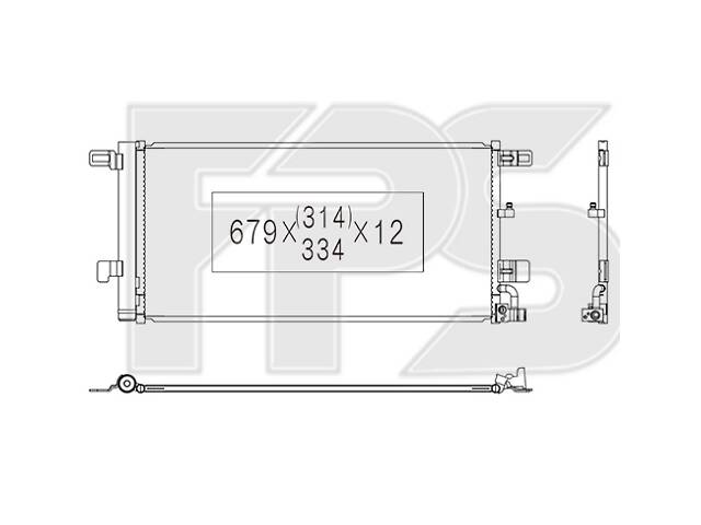 Радиатор кондиционера для Audi A7 2010-2018