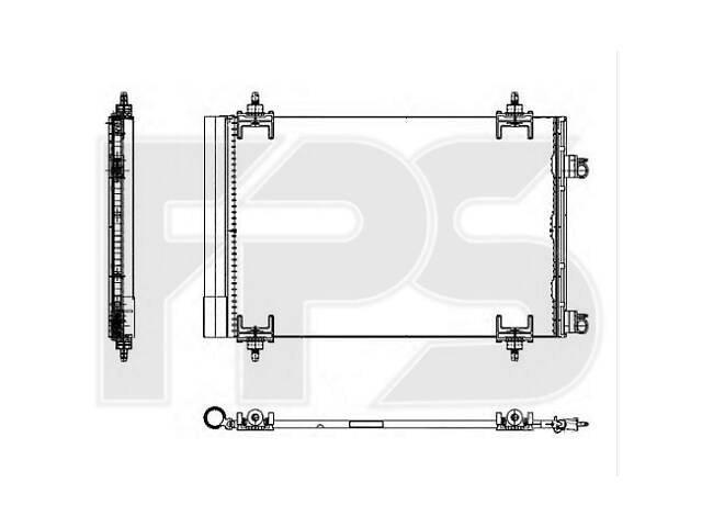 Радиатор кондиционера для Citroen C4 2005-2010