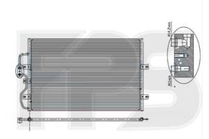Радиатор кондиционера для Citroen Jumpy 2003-2006