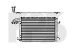 Радіатор кондиціонера для Volkswagen Caddy 2010-2015