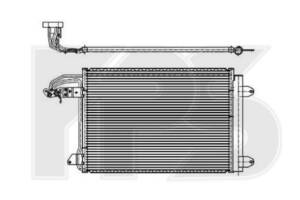 Радіатор кондиціонера для Volkswagen Golf V 2004-2009