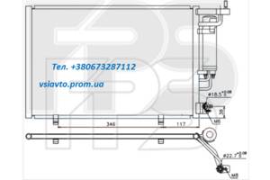 Радиатор кондиционера FORD FIESTA 09-13