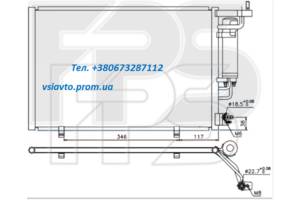 Радиатор кондиционера FORD FIESTA 13-19