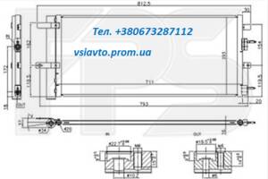 Радиатор кондиционера FORD FUSION 17-19