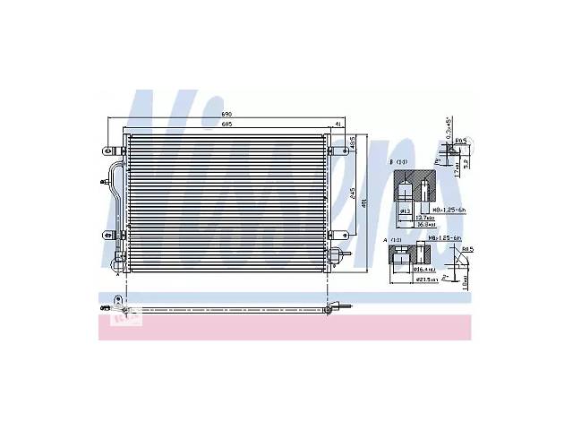 Радиатор кондиционера NT0111507 на AUDI A6 (C5) 2001-2005