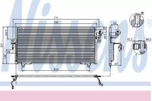 Радиатор кондиционера AS231911 на NISSAN PRIMERA (P11/W11) 1996-1999