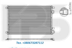 Радіатор кондиціонера RENAULT MEGANE 06-08 (II)