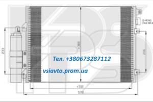 Радиатор кондиционера RENAULT SYMBOL I CLIO II 01-06