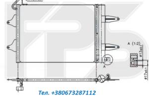 Радиатор кондиционера SKODA FABIA 10-14
