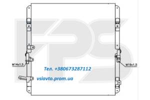 Радиатор кондиционера TOYOTA LAND CRUISER 98-08 (J10)