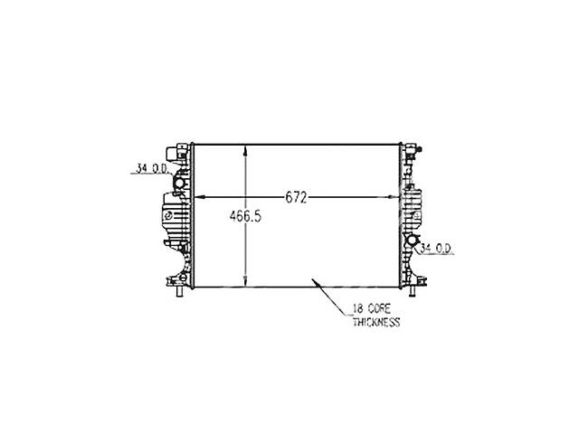Радиатор AS158595 на FORD FUSION 2012-2017