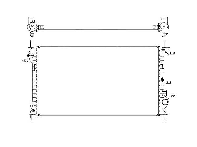 Радиатор AR002986 на FORD TRANSIT CONNECT / TOURNEO 2002-2009