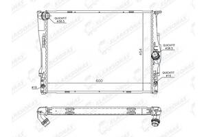 Радіатор охолодження 1 (E81/E82/E87/E88)- 09.2004 - 10.2013