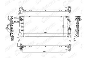 Радиатор охлаждения X1 (F48)- 08.2015 -