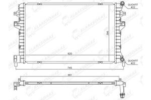 Радіатор охолодження OCTAVIA- 01.2013-04.2017