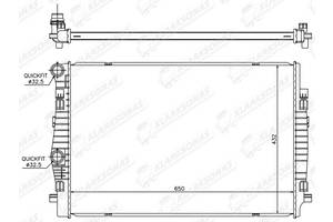 Радіатор охолодження OCTAVIA- 01.2013-04.2017