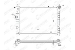Радиатор охлаждения ASTRA F- 09.1991 - 08.1997