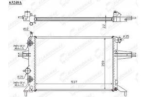 Радиатор охлаждения ZAFIRA (A)- 04.1999 - 06.2005