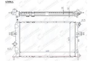 Радиатор охлаждения ZAFIRA (A)- 04.1999 - 06.2005