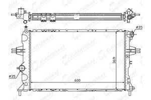 Радиатор охлаждения ZAFIRA (A)- 04.1999 - 06.2005