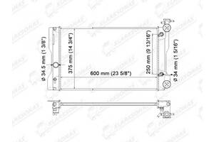 Радіатор охолодження COROLLA E14 USA Type- 01.2008-12.2010