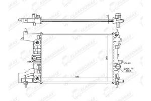Радиатор охлаждения ASTRA J- 09.2009 - 12.2012