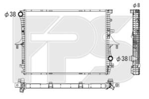 Радиатор охлаждения для Audi Q7 2010-2015