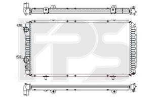 Радиатор охлаждения для Citroen Jumper 2002-2006