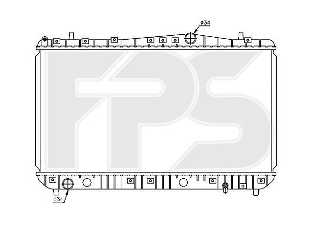 Радиатор охлаждения двигателя Chevrolet Lacetti 03-13, Daewoo Nexia N150 08- (мех. кпп) (FPS) Chevrolet FP 17