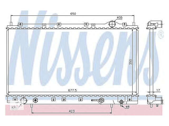 Радиатор охлаждения двигателя для моделей:MITSUBISHI (ECLIPSE)