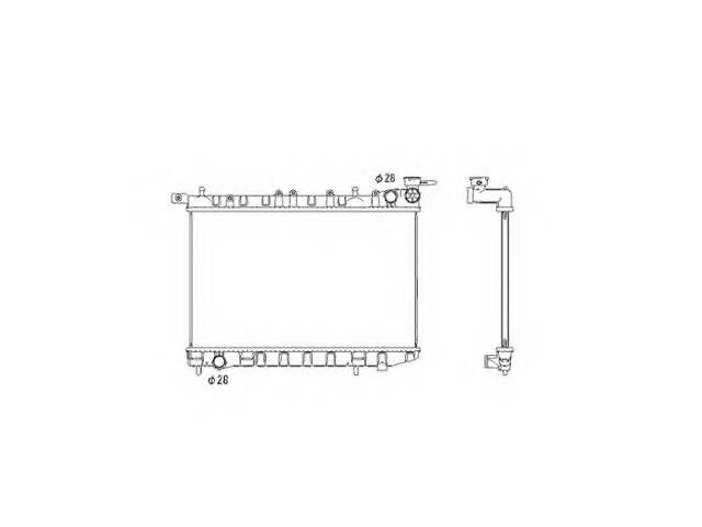 Радиатор охлаждения двигателя для моделей:NISSAN (100-NX,SUNNY,SUNNY,SUNNY,PULSAR,SUNNY,SUNNY,SUNNY)